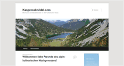 Desktop Screenshot of kaspressknoedel.com
